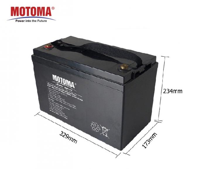Bateria de MOTOMA 12V 100Ah LiFePO4 para a luz de rua solar 0