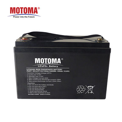 O ciclo profundo solar da bateria 12V 100Ah do armazenamento Lifepo4 livre da manutenção 5000 vezes dá um ciclo