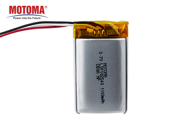 comprar Bateria 1100mah 3.7V 10*25*40mm do perseguidor de GPS da densidade de alta energia on-line fabricante