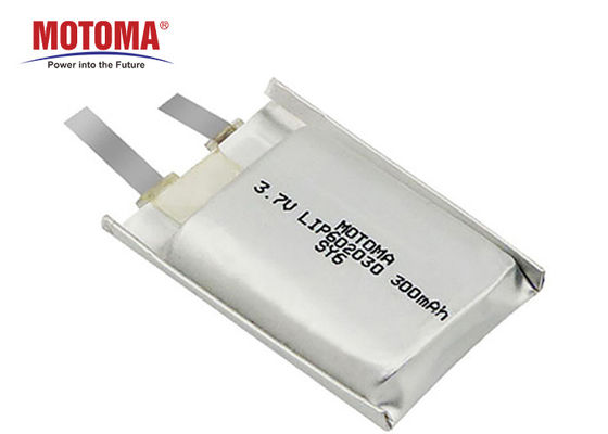 Bateria de lítio telemática 3.7V do perseguidor 300mah com densidade de alta energia