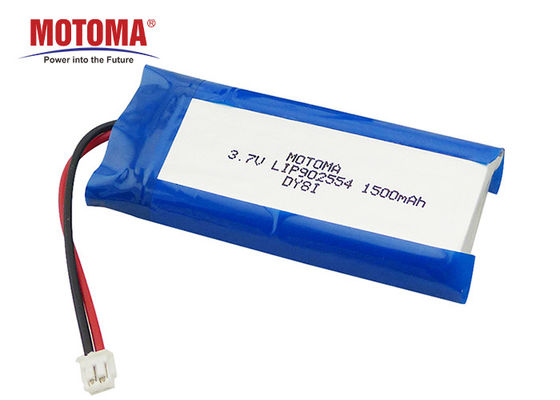 bateria de lítio médica de 500 ciclos, bateria 3,7 V 1500mah de Lipo